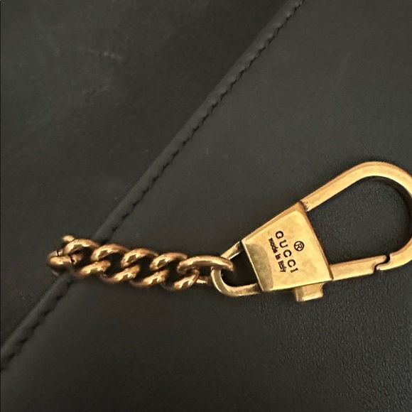 Gucci Black Velvet Marmont Bag with Gold Accents - Beautiful Condition - Picture 12 of 14